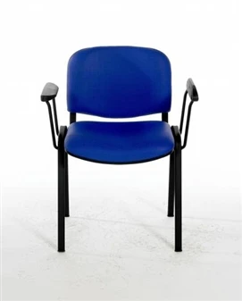 F1BARMS Stackable Chair With Arms - Black Frame 2 F1BARMS Stackable Chair With Arms - Black Frame - Image 2