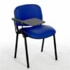 F1BT Stackable Chair - One Arm & Writing Tablet - Black Frame
