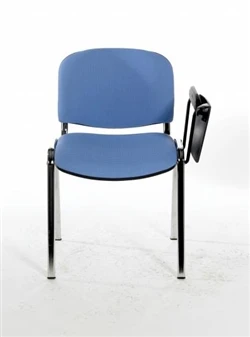 F1CT Stackable Vinyl Chair - One Arm & Writing Tablet - Chrome Frame 2 F1CT Stackable Vinyl Chair - One Arm & Writing Tablet - Chrome Frame - Image 2