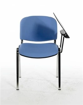F1CT Stackable Vinyl Chair - One Arm & Writing Tablet - Chrome Frame 3 F1CT Stackable Vinyl Chair - One Arm & Writing Tablet - Chrome Frame - Image 3