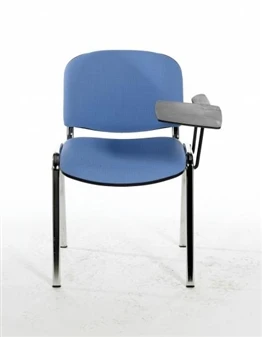 F1CT Stackable Vinyl Chair - One Arm & Writing Tablet - Chrome Frame 4 F1CT Stackable Vinyl Chair - One Arm & Writing Tablet - Chrome Frame - Image 4