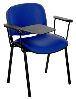 F1BAT Stackable Chair - Two Arms & Writing Tablet - Black Frame 1 F1BAT Stackable Chair - Two Arms & Writing Tablet - Black Frame