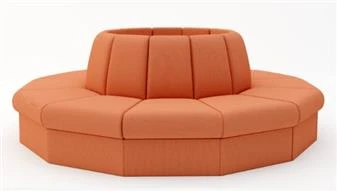 BRS Curved Box Reception Sofa Seating 3 BRS Curved Box Reception Sofa Seating - Image 3