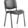 Vinyl Stacking Chair - Black Frame Black Vinyl