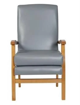 Fast Delivery Jubilee High Back Chair Grey Vinyl 2 Fast Delivery Jubilee High Back Chair Grey Vinyl - Image 2